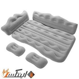 تصویر تشک داخل ماشین مجهز لاکچری car air bed طوسی luxury car air bed A084