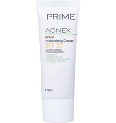 تصویر کرم مرطوب کننده رنگی spf 30 پوست چرب پرایم(قیمت قدیم) Acnex tinted moisturizing cream spf 30