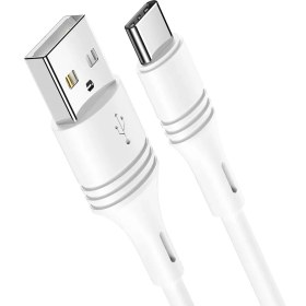 تصویر کابل شارژ بروفون مدل BX43 با سری تایپ سی BOROFONE BX43 CoolJoy charging data cable