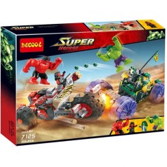 تصویر لگو Super Heroes – نبرد هالک سبز و قرمز (375+ قطعه) 