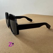 تصویر عینک آفتابی زنانه مشکی فریم مربعی کد ۱۸ 