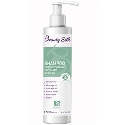 تصویر شامپو کف سر مناسب مو چرب و خشک حجم 250 میلی لیتر بیوتی سیلک Beauty Silk Greasy Scalp And Dry Hair Remedy Shampoo 250 ml