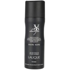 تصویر دئودورانت مردانه Lalique Encre Noire حجم 200میل شمیاس Shamyas Lalique Encre Noire Deodorant For Men 200ml