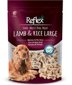 تصویر تشویقی سگ رفلکس پلاس با طعم گوشت گوسفند و برنج - Reflex Dog Treat LAMB & RICE LARGE - وزن 150 گرم 