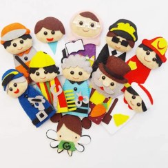 تصویر عروسک انگشتی نمدی مشاغل 