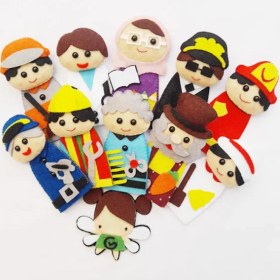 تصویر عروسک انگشتی نمدی مشاغل 