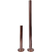 تصویر پایه چراغ حیاطی و پارکی فلزی همراه با کفی یک 60 و 100 - پایه 60سانتی کف دار 