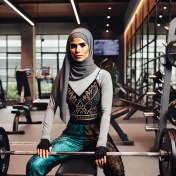 تصویر تمرینات بدنسازی کایلی جنر در باشگاه + رژیم عذایی 