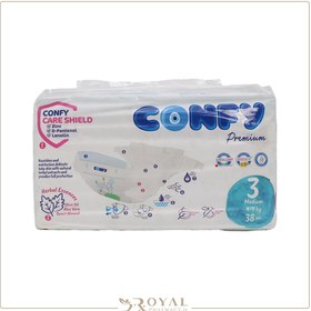 تصویر پوشک کانفی سایز 3 بسته 38 عددی ا Confy diaper Size 3 Pack Of 38 Confy diaper Size 3 Pack Of 38