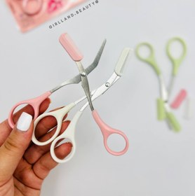 تصویر قیچی ابرو شانه دار 