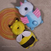 تصویر محافظ سر کودک مخمل مدل حیوانات 