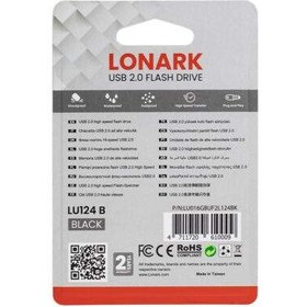 تصویر فلش LONARK USB2.0 LU124B 64G Black 