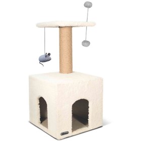 تصویر درخت گربه دو طبقه نیناپت کد P Ninapet Cat Tree Code P