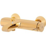 تصویر شیر حمام زو KWC اهرمی کارتریج سرامیکی SEDAL - رزگلد ZOE Bath Faucet