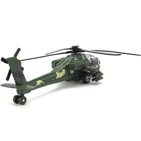 تصویر ماکت هلیکوپتر جنگده فلزی طرح آپاچی مدل AH-65D 
