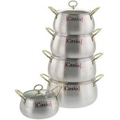 تصویر سرویس قابلمه کاسیو ۸ پارچه با جنس آلومینیوم 