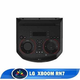 تصویر سیستم صوتی ال جی ایکس بوم خانگی بلوتوث دار LG XBOOM RN7 Bass Blast LG XBOOM RN7 Audio System with Bluetooth and Bass Blast