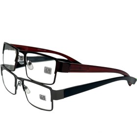 تصویر عینک طبی نزدیک بین نمره دار فلزی دسته فنری 