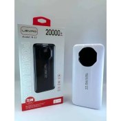 تصویر پاوربانک لیوینو مدل N12 ظرفیت ۲۰ هزار میلی آمپر ۲۲/۵ وات سوپرفست 