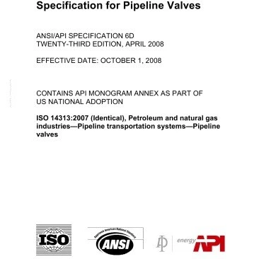 خرید و قیمت دانلود کتاب API 6D-2008 ; SPECIFICATION FOR PIPELINE VALVES ...