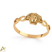 تصویر انگشتر طلا زنانه مینیمال ورساچه کد A50 