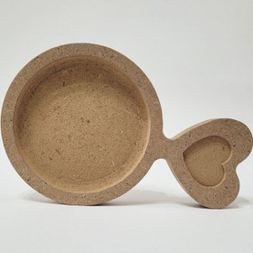 تصویر بیس زیر لیوانی قلبی 