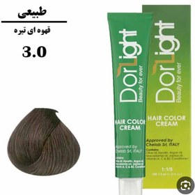 تصویر رنگ موی قهوه ای تیره 3.0 دورلایت 100 میل Dorlaght