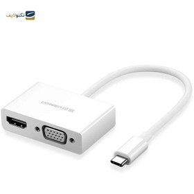 تصویر هاب USB-C یوگرین 2 پورت MM123 مدل 30843 UGREEN MM123 30843 2 Port USB Hub