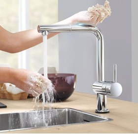 تصویر شیر ظرفشویی لمسی گروهه GROHE مدل Minta Touch کد 31360001 GROHE Minta Touch Electronic single-control sink mixer