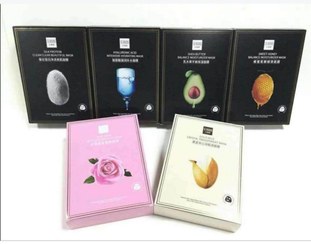 تصویر ماسک ورقه ای ابریشم برند سنانا اورجینال تولید ۲۰۲۰ Original Sinana brand silk sheet mask, produced in 2020