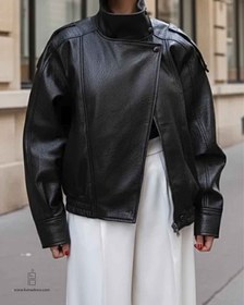 تصویر کت چرم زارا 