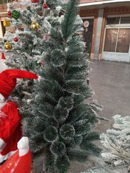 تصویر درخت کریسمس مدل سوزنی نوک برفی سایز ۱۲۰ سانتیمتری 