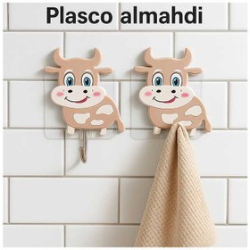 تصویر قلاب چسبی ۲ عددی (هوک) 