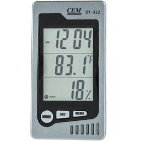 تصویر رطوبت سنج و دماسنج دیواری و رومیزی سم مدل CEM DT-322 ا CEM Instruments DT-322 Humidity and Temperature Meter CEM Instruments DT-322 Humidity and Temperature Meter