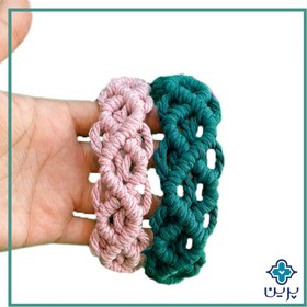 تصویر تل مو مکرومه مدل دوکا 