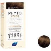 تصویر رنگ مو فیتو قهوه ای طلایی روشن 5.3 بدون آمونیاک 5/3 Phyto ا phyto color 5 phyto color 5
