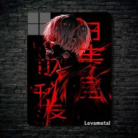 تصویر متال پوستر کن کانکی Ken Kaneki از انیمه توکیو غول Tokyo Ghoul با کد A-204 