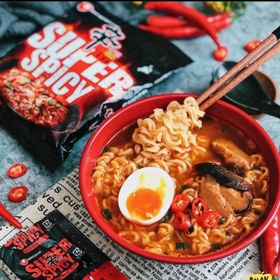 تصویر نودل ۱۲۰ گرمی سوپر اسپایسی نانگ شیم رد شین Nongshim super spicy red shin 120gr