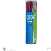 تصویر چسب حرارتی رنگی اکلیلی بلند باریک(40عددی) استورم کد220420 