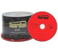 تصویر دی وی دی خام گاردین رنگی بسته 50 عددی ا Guardian DVD-R Pack of 50 Guardian DVD-R Pack of 50
