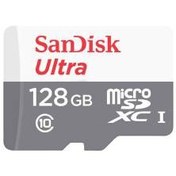 تصویر کارت حافظه MicroSDXC سن دیسک مدل Ultra ظرفیت 128 گیگابایت SanDisk Ultra UHS-I U1 Class 10 80MBps MicroSDXC - 128GB