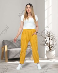 تصویر شلوار مام استايل الیاف طبیعی 