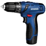 تصویر دریل شارژی لیتیوم هیوندای دو سرعته مدل HP121L-CD Hyundai HP121L-CD cordless screw driver