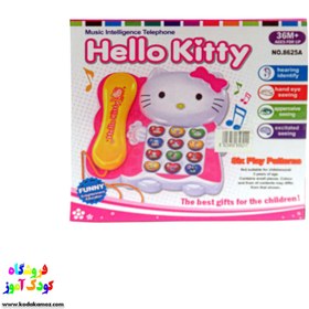 تصویر تلفن موزیکال مدل Hello Kitty 