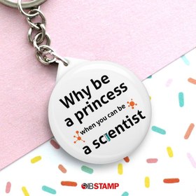 تصویر پیکسل علمی طرح Why be a Princess When You Can Be a Scientist 