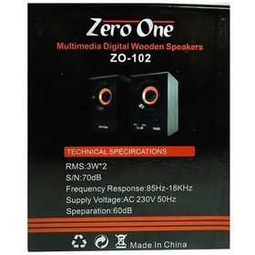 تصویر اسپیکر زیرو وان ZO 102 Zero One ZO-102 Speaker