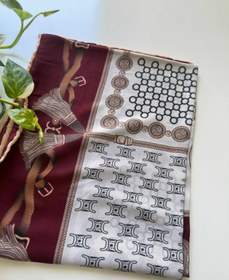 تصویر روسری کرپ نخی Chanel Chance Scarf