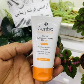 تصویر کرم ضد آفتاب رنگی SPF 50+ پوست چرب کانبیو (light 02) Conbio Tinted light02 Sunscreen Cream SPF 50 For Oily Skin