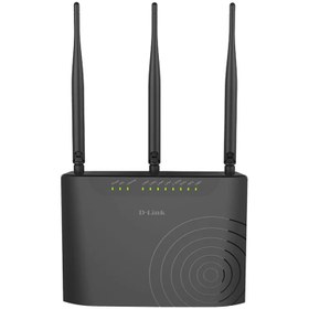 تصویر مودم روتر ADSL دی لینک مدل DSL-2870A AC750 بی سیم سه آنتن DSL-2870A AC750 VDSL2 ADSL2 Dual Band Wireless Modem Router