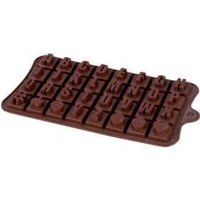 تصویر قالب شکلات سیلیکونی طرح حروف انگلیسی کد 3142 